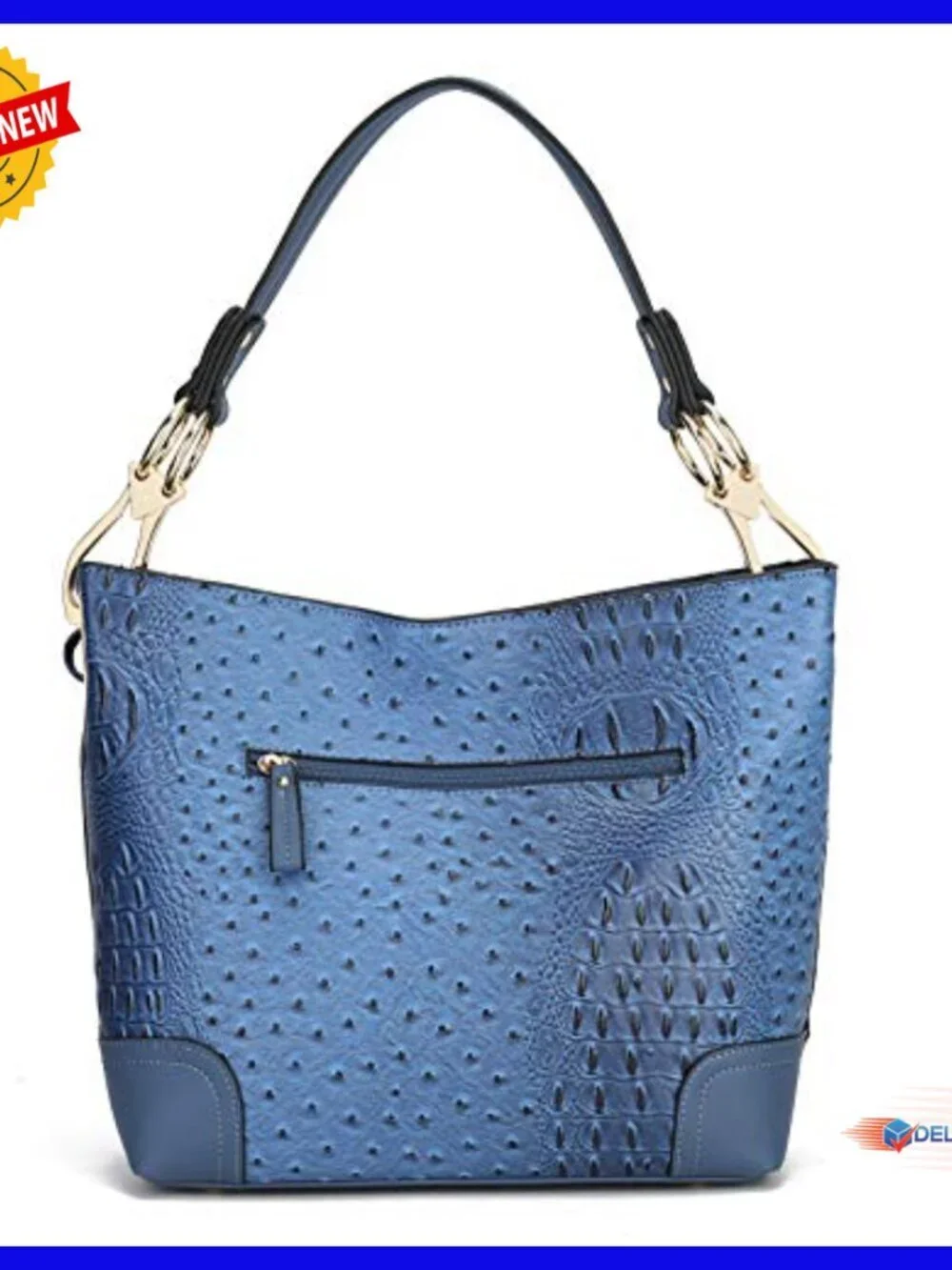 Large Vegan Leather Hobo Bag with Wristlet Wallet Set for Women